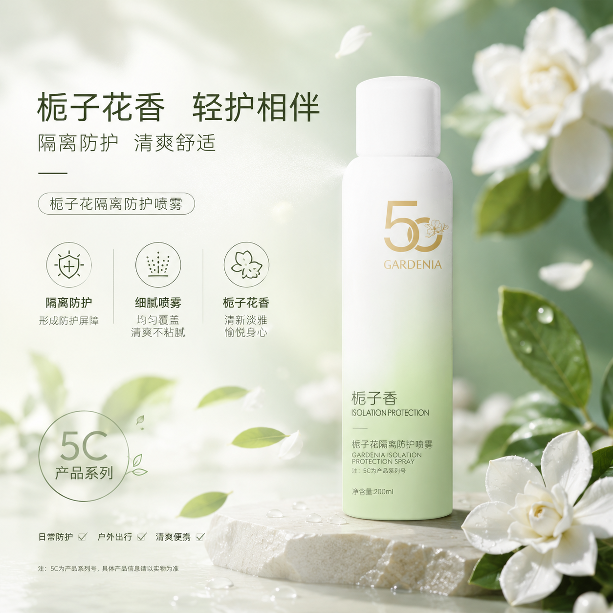 栀子花防晒喷雾·200ml